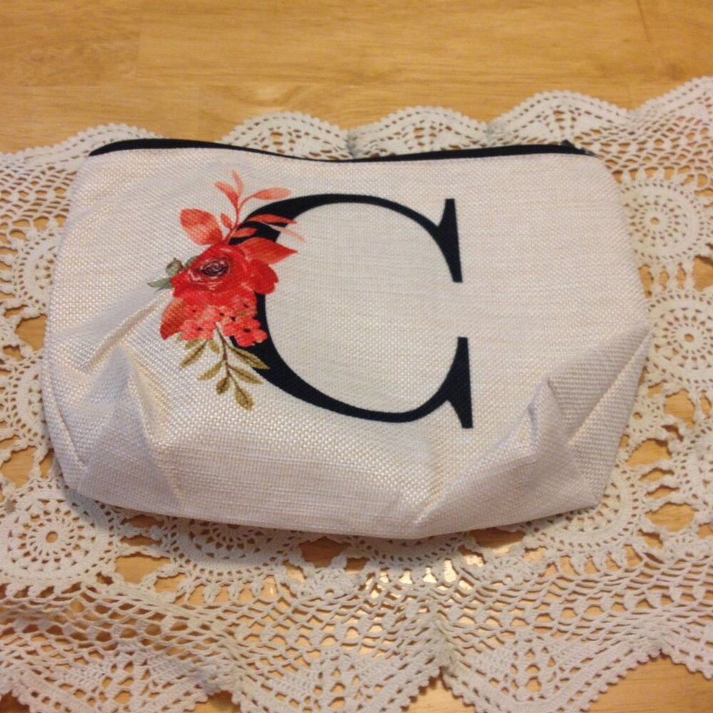 Alphabet Cosmetic / makeup / toiletry bag, the letter C